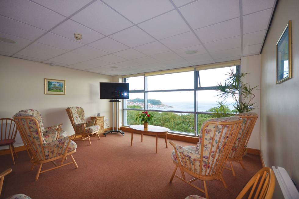 Communal living room at Dulverton Hall