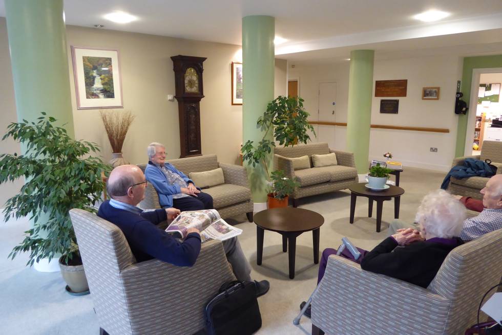 Living area at Manormead